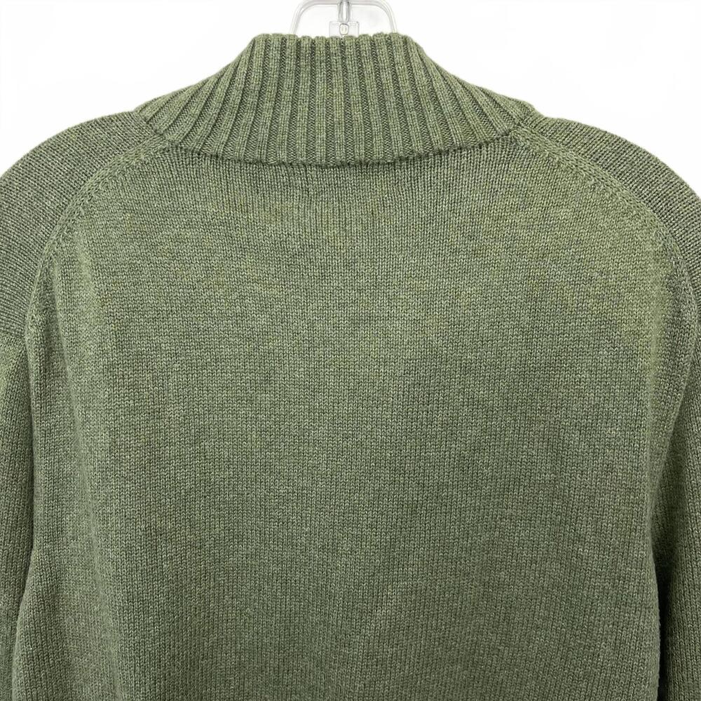 Polo Ralph Lauren Men’s XXL 2XL 1/4 Zip Green 100% Cotton Sweater Pullover Knit - Picture 8 of 9